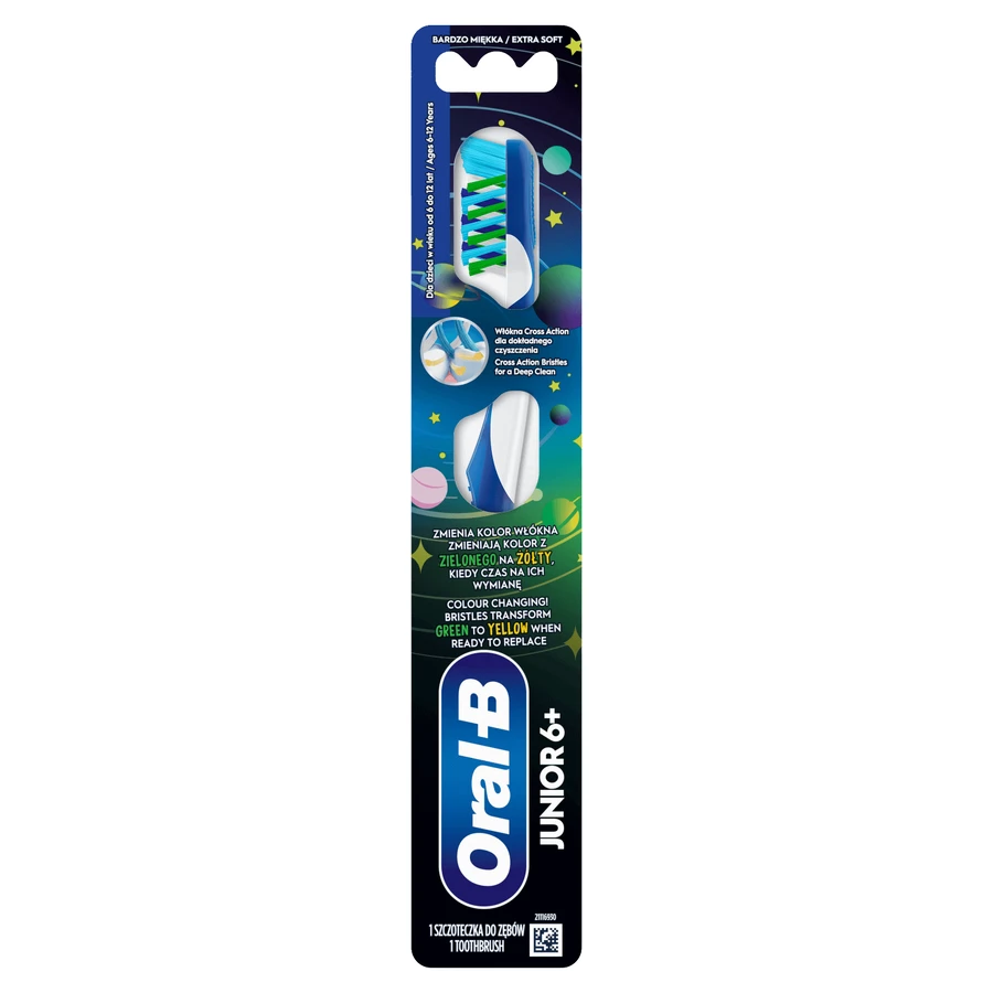 Oral-B Junior, дитяча зубна щітка, м'яка, 6-12 років, 1 шт.: ціни та характеристики
