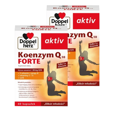 Doppelherz aktiv Koenzyme Q10 Forte pack, 2 x 60 капсул: цены и характеристики