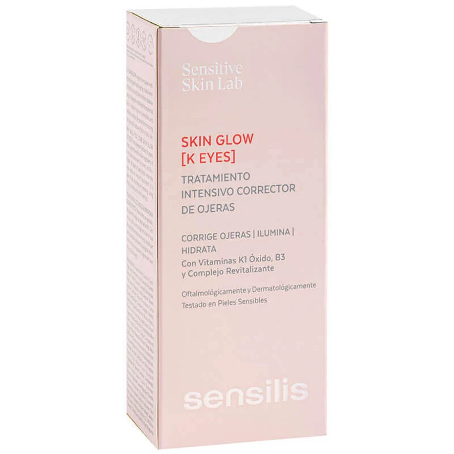 Sensilis Sensitive Skin Lab Skin Glow K Eyes, освітлюючий крем-тіні для повік, 15 мл: ціни та характеристики