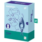 Ерекційне кільце Satisfyer Sniper, вібруюче ерекційне кільце, регульоване, синє: ціни та характеристики