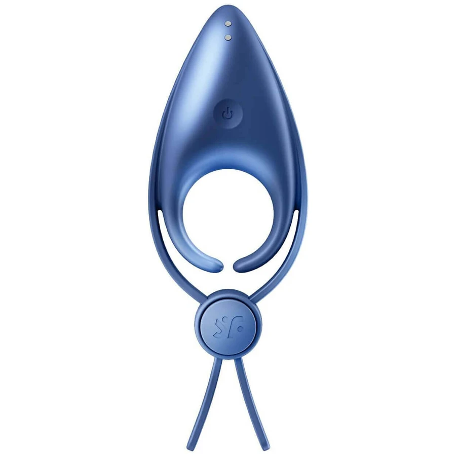 Ерекційне кільце Satisfyer Sniper, вібруюче ерекційне кільце, регульоване, синє: ціни та характеристики