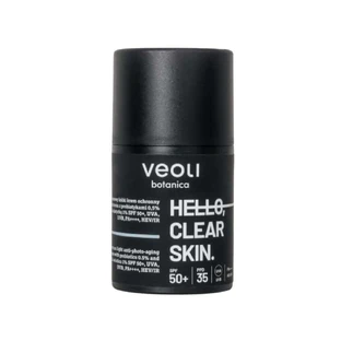Veoli Botanica Hello, Clear Skin, крем проти фотостаріння широкого спектру дії, для шкіри з недосконалостями, SPF 50+, 50 мл