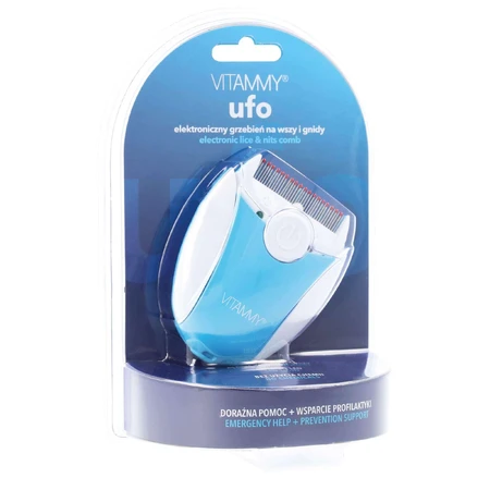 Vitammy Ufo, электронный гребень от вшей и гнид, синий, 1 штука: цены и характеристики