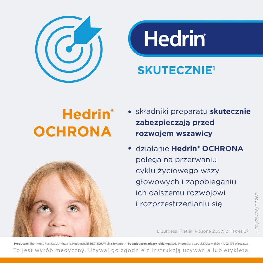 Hedrin Protection, защитный спрей-кондиционер против головных вшей, 100 мл: цены и характеристики