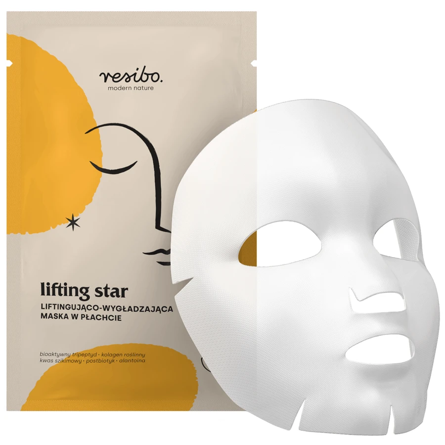 Resibo Lifting Star, лифтингова маска для розгладження шкіри обличчя, 1 шт.: ціни та характеристики