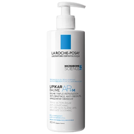 Набір La Roche-Posay Cicaplast Baume B5+, заспокійливий регенеруючий лосьйон, 100 мл + Lipikar Baume AP+M, лосьйон для тіла, від народження, 400 мл + коробка з міні-продуктами безкоштовно: ціни та характеристики