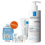 Набір La Roche-Posay Cicaplast Baume B5+, заспокійливий регенеруючий лосьйон, 100 мл + Lipikar Baume AP+M, лосьйон для тіла, від народження, 400 мл + коробка з міні-продуктами безкоштовно: ціни та характеристики