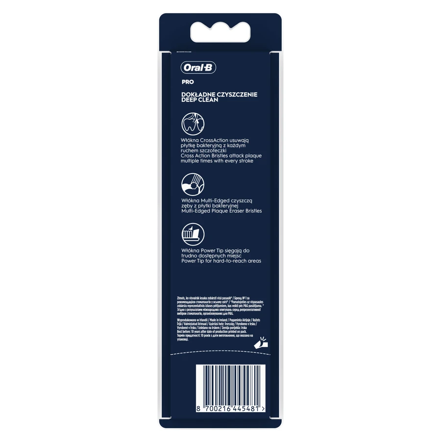 Oral-B Pro-Clean Advanced, зубная щетка, средняя, 2 штуки: цены и характеристики
