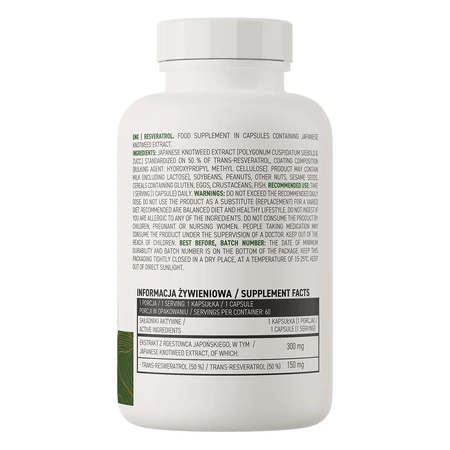 OstroVit Resveratrol VEGE, 60 капсул: цены и характеристики