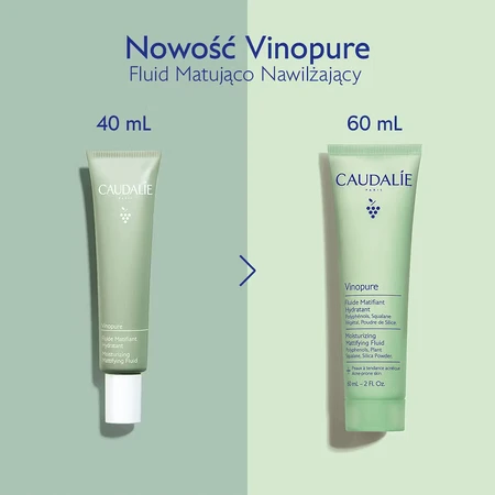 Caudalie Vinopure, матирующий и увлажняющий флюид, 60 мл: цены и характеристики