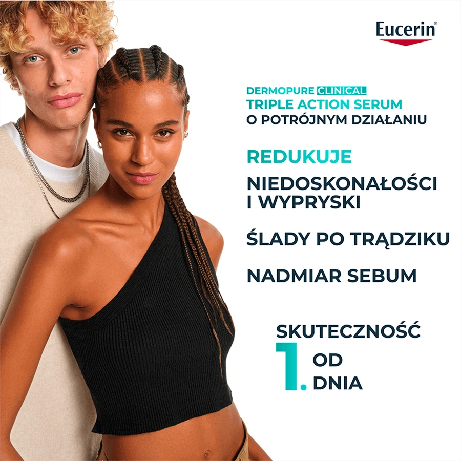 Eucerin DermoPure Clinical Triple Action, сыворотка тройного действия для жирной и склонной к акне кожи, 40 мл: цены и характеристики