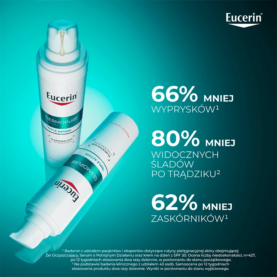 Eucerin DermoPure Clinical Triple Action, сыворотка тройного действия для жирной и склонной к акне кожи, 40 мл: цены и характеристики