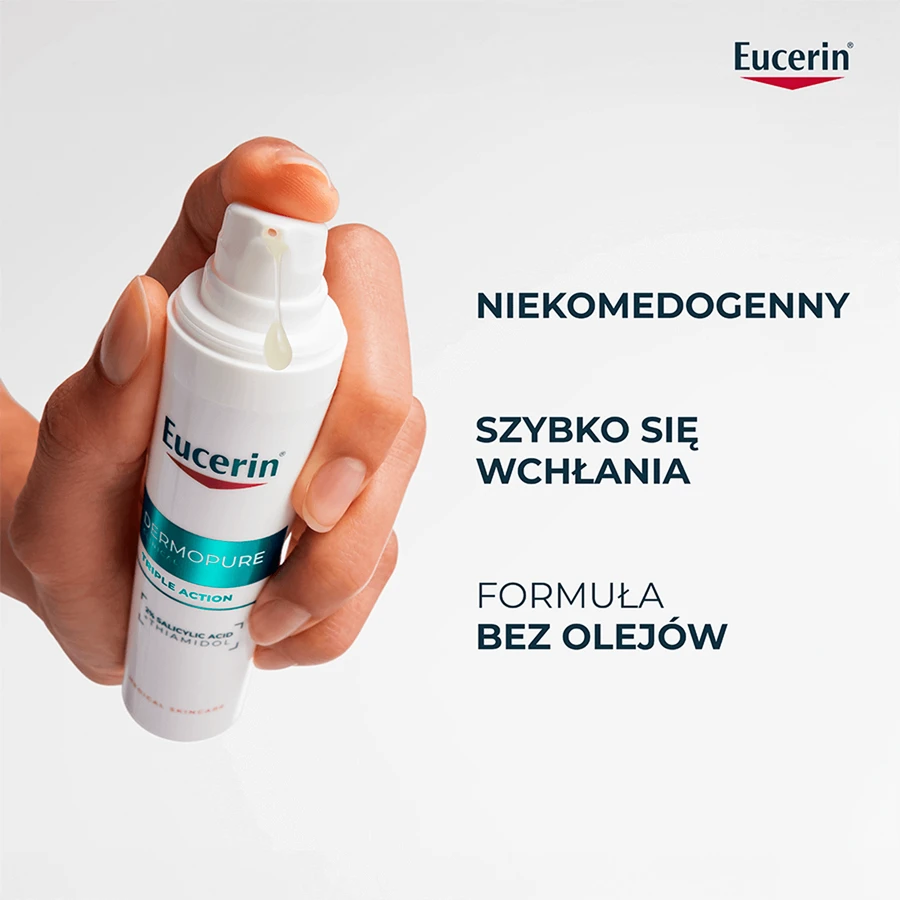 Eucerin DermoPure Clinical Triple Action, сыворотка тройного действия для жирной и склонной к акне кожи, 40 мл: цены и характеристики