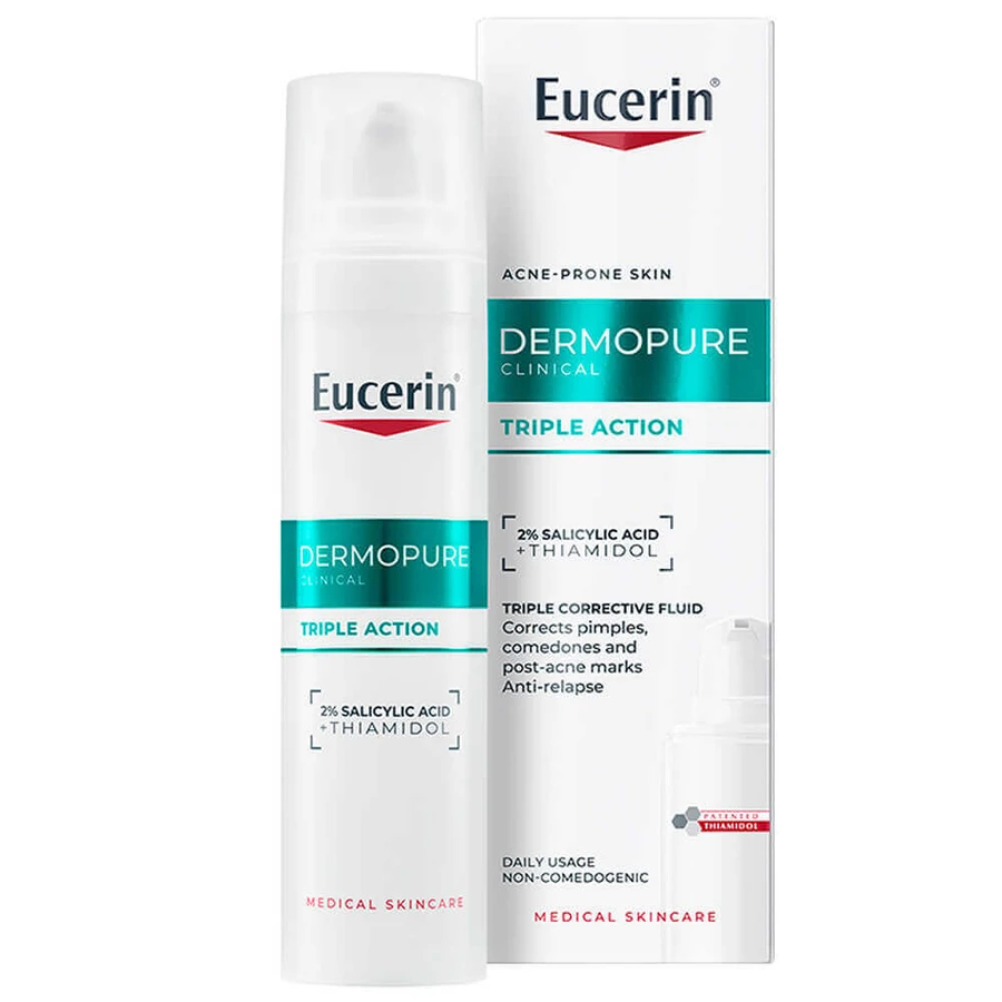 Eucerin DermoPure Clinical Triple Action, сыворотка тройного действия для жирной и склонной к акне кожи, 40 мл: цены и характеристики