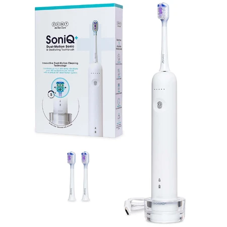 Zent SoniQ+ 60° Dual Motion, звукова ротаційна зубна щітка з обертанням на 60°: ціни та характеристики