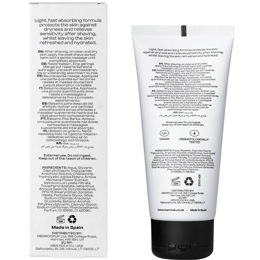 Men Rock After Shave Sorbet, бальзам после бритья, 100 мл: цены и характеристики