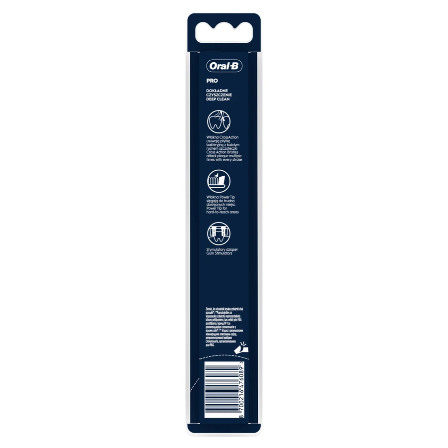 Зубна щітка Oral-B Cross Action Pro-Clean Clinical, середня, 1 шт.: ціни та характеристики