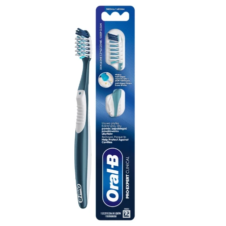 Зубна щітка Oral-B Cross Action Pro-Clean Clinical, середня, 1 шт.: ціни та характеристики