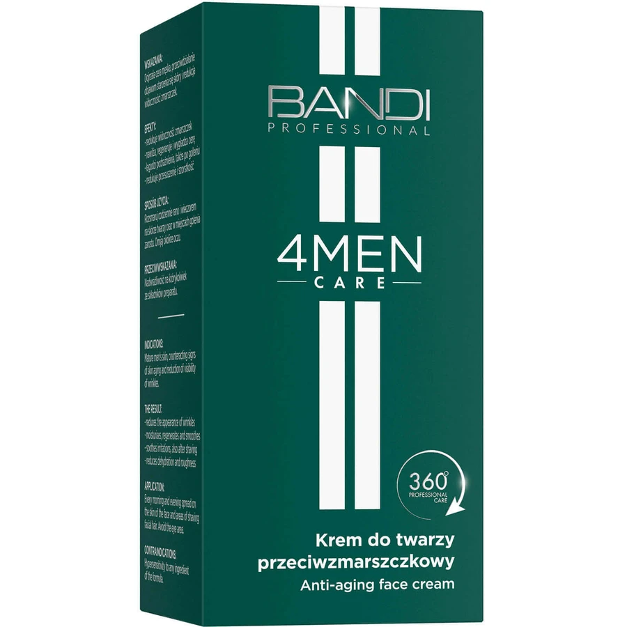 Bandi 4Men Care, крем для лица против морщин, для мужчин, 50 мл: цены и характеристики