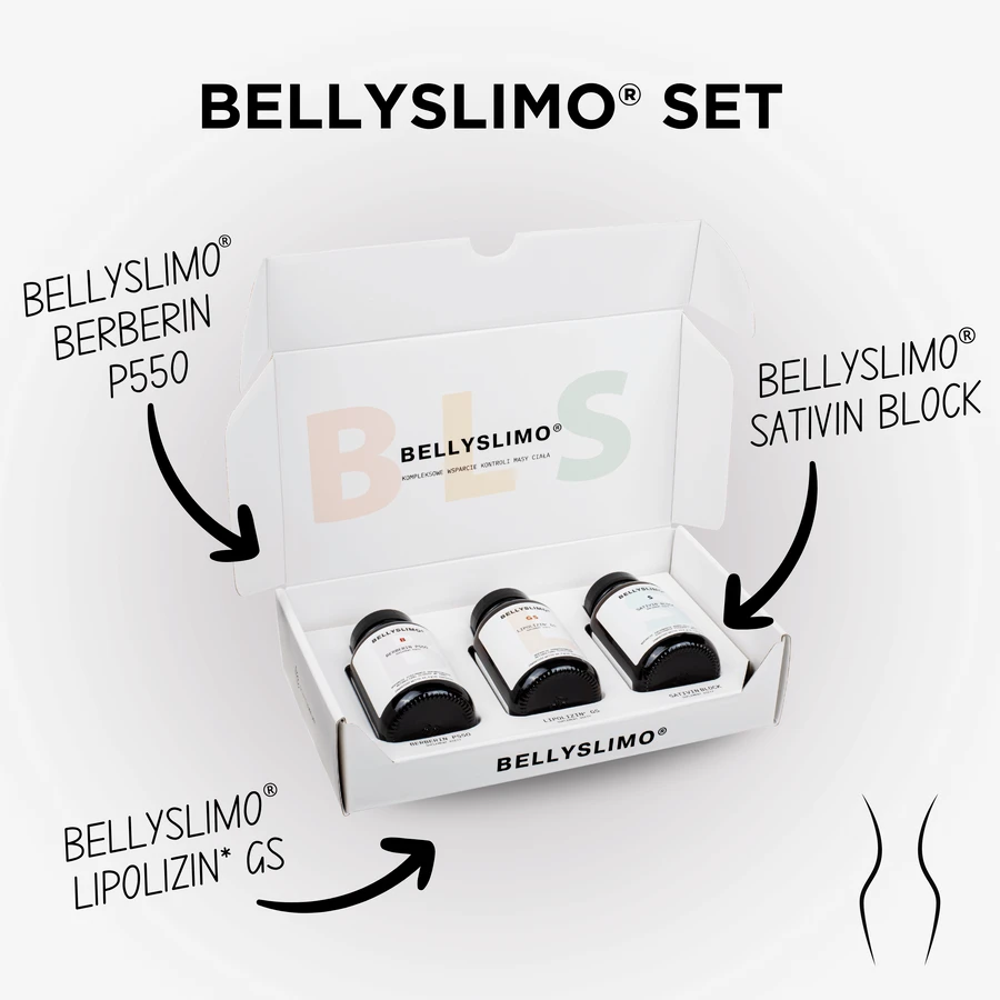 Набор Bellyslimo, Берберин P550, 60 капсул + Липолизин GS, 60 капсул + Сативин Блок, 60 капсул: цены и характеристики