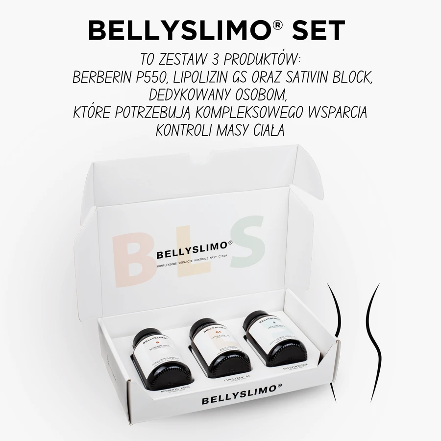 Набор Bellyslimo, Берберин P550, 60 капсул + Липолизин GS, 60 капсул + Сативин Блок, 60 капсул: цены и характеристики