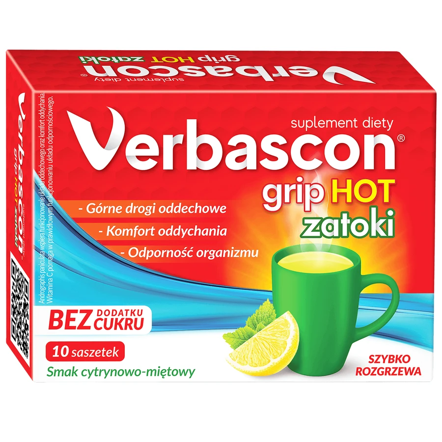 Verbascon Grip Hot Zatoki, 10 пакетиков: цены и характеристики