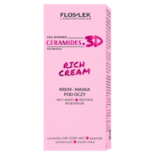 Floslek Laboratorium Ceramides. 3D Rich Cream, крем-маска для повік, 30 мл