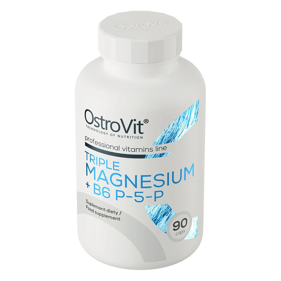 OstroVit Потрійний магній + B6 P-5-P, 90 капсул: ціни та характеристики