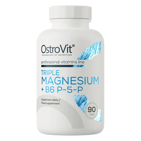 OstroVit Потрійний магній + B6 P-5-P, 90 капсул: ціни та характеристики