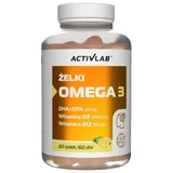 Гели Activlab Pharma Omega 3, со вкусом лайма и лимона, 60 шт.