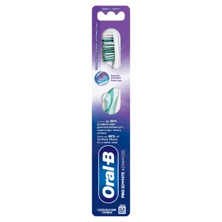 Зубна щітка Oral-B Pro-3D White Advanced, середня, 1 шт.