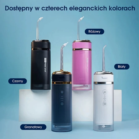 Zent Stream+, іригатор для зубів акумуляторний, складаний, темно-синій, 250 мл: ціни та характеристики