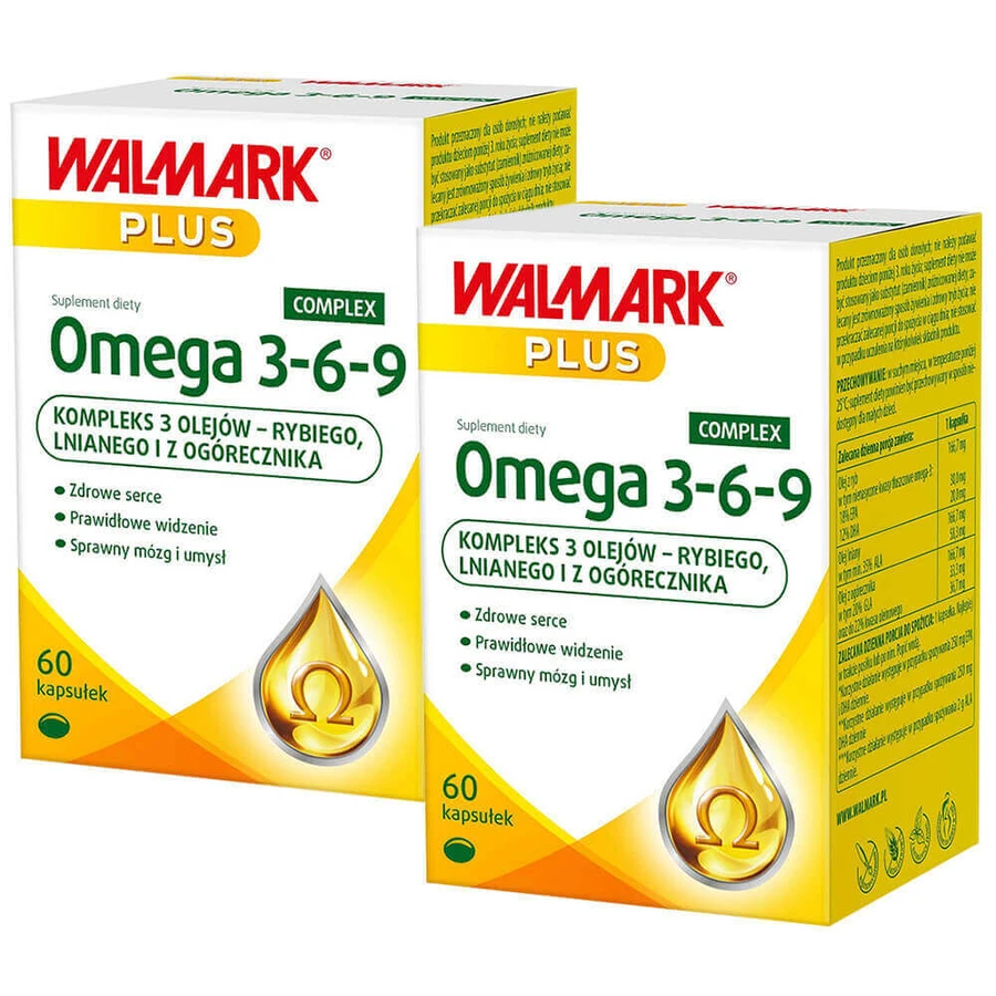 Walmark Omega 3-6-9 Complex, 2 x 60 капсул: цены и характеристики