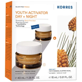 Набор Korres Black Pine Primus, дневной крем, 40 мл + ночной крем, 15 мл