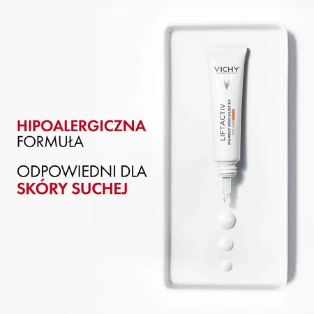 Набір Vichy Liftactiv Pigment Specialist B3, крем для зменшення знебарвлення, SPF 50, 50 мл + крем для шкіри навколо очей, 15 мл + легкий флюїд SPF 50+, 15 мл + косметичка безкоштовно: ціни та характеристики