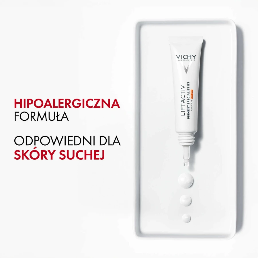 Набір Vichy Liftactiv Pigment Specialist B3, крем для зменшення знебарвлення, SPF 50, 50 мл + крем для шкіри навколо очей, 15 мл + легкий флюїд SPF 50+, 15 мл + косметичка безкоштовно: ціни та характеристики
