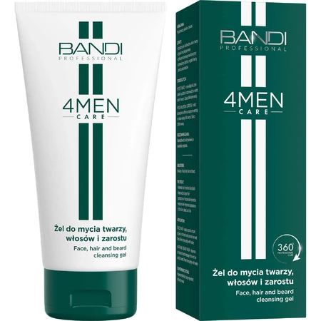Bandi 4Men Care, очищающий гель для лица, волос и бороды, для мужчин, 150 мл: цены и характеристики