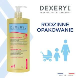 Dexeryl, успокаивающее масло для умывания против царапин, восполняющее липиды, 1000 мл