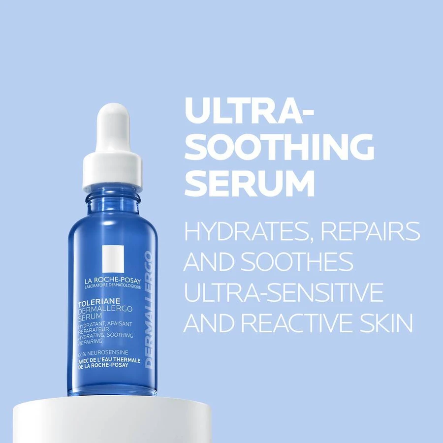 La Roche-Posay Toleriane Ultra Dermallergo, заспокійлива зволожуюча сироватка, чутлива та схильна до алергії шкіра, 30 мл: ціни та характеристики