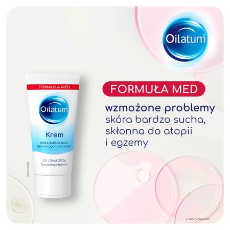 Набір Oilatum Advanced Formula, емульсія для ванн, з 1 дня життя, 2 х 250 мл + крем, суха шкіра, дуже суха, схильна до атопії та алергії, 150 г за 1 копійку: ціни та характеристики