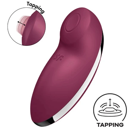 Satisfyer Tap & Climax 2, накладной вибратор с функцией постукивания, красный: цены и характеристики