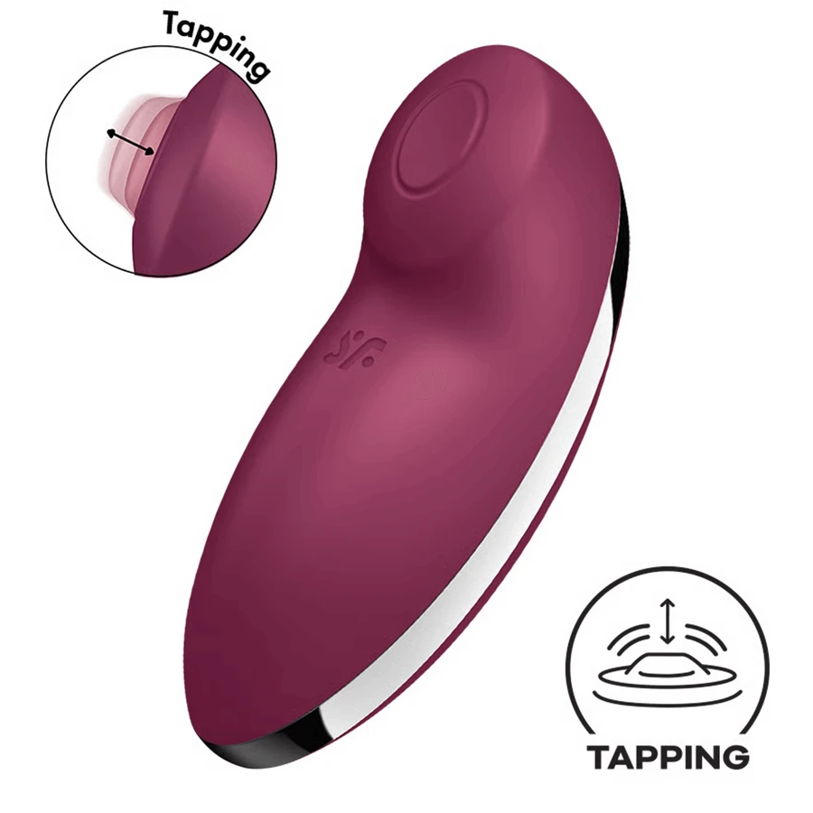 Satisfyer Tap & Climax 2, накладной вибратор с функцией постукивания, красный: цены и характеристики