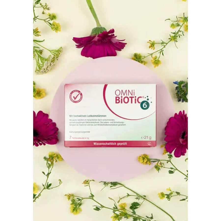 OmniBiotic 6, порошок, 3 г x 7 пакетиков: цены и характеристики