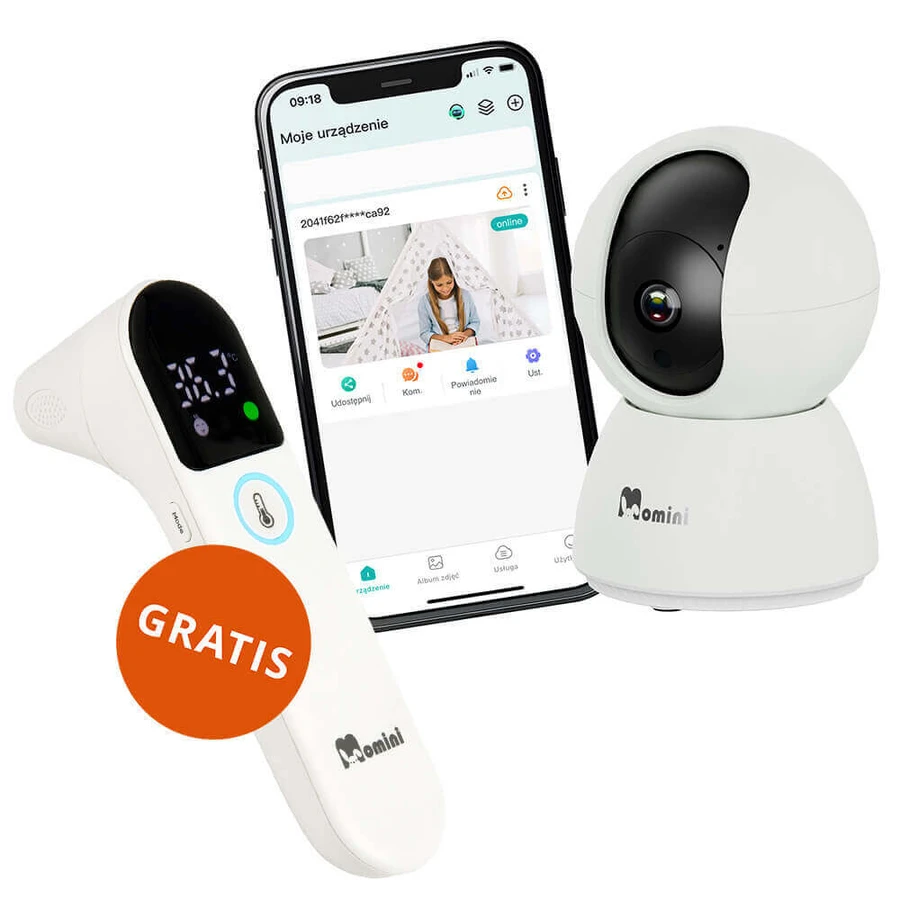 Momini KidLook, електронна няня + LittleCare, інфрачервоний термометр безкоштовно: ціни та характеристики