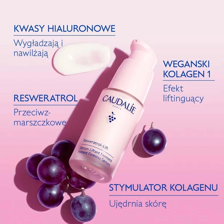 Набір Caudalie Resveratrol Lift, крем для обличчя, 50 мл + сироватка, 10 мл: ціни та характеристики