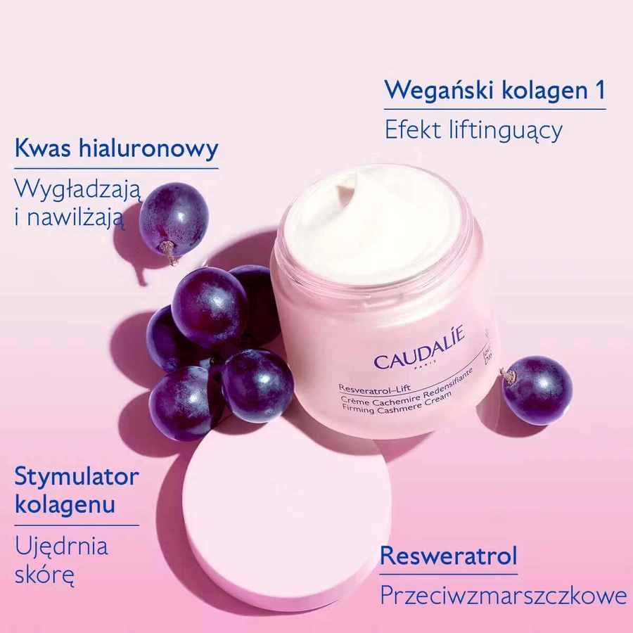 Набір Caudalie Resveratrol Lift, крем для обличчя, 50 мл + сироватка, 10 мл: ціни та характеристики