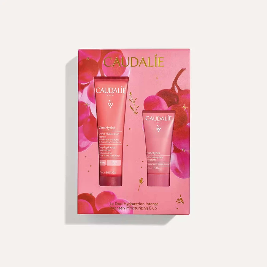 Caudalie VinoHydra, інтенсивний зволожуючий крем для обличчя, 60 мл + зволожуючий гель для вмивання, 50 мл у подарунок: ціни та характеристики