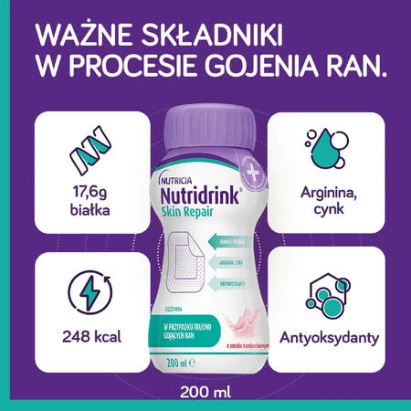 Набір Nutridrink Skin Repair, ванільний аромат, 12 х 200 мл + Tena Wet Wipes Original, вологі серветки для особистої гігієни, 48 безкоштовно: ціни та характеристики