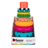 Sassy, развивающая игрушка, башня из STEM дисков, от 6 месяцев, 1 штука