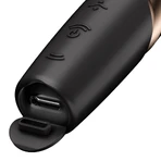 Satisfyer Perfect Kiss, безконтактний кліторальний масажер, чорний: ціни та характеристики